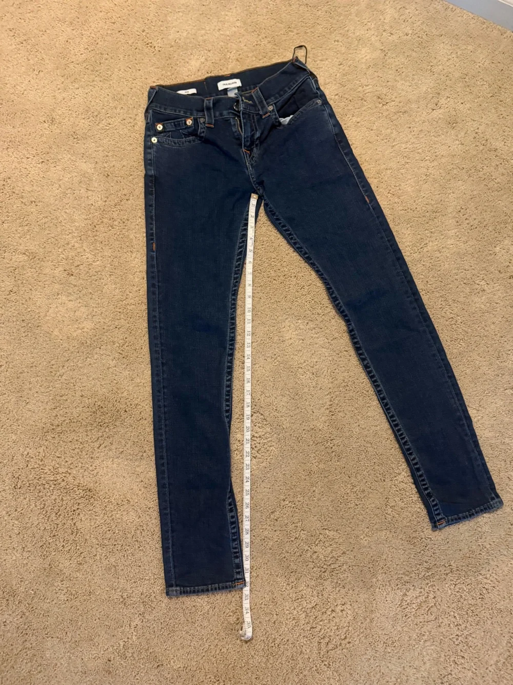 True Religion Men’s Dark Wash Skinny Jeans